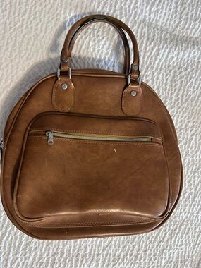 Vintage Airway Industries Zippered Brown Carry-travel Luggage Suitcase Bag